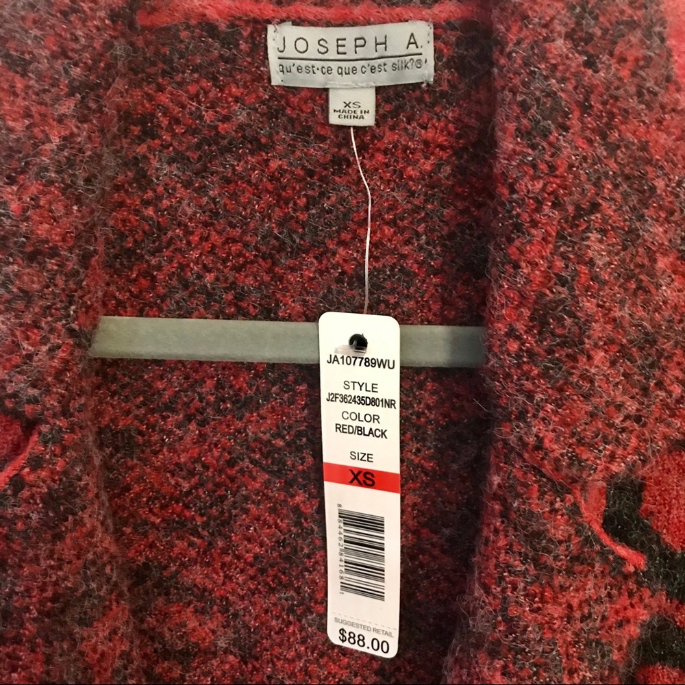NWT Joseph A Leopard Print Open Front Cardigan XS - Picture 5 of 6